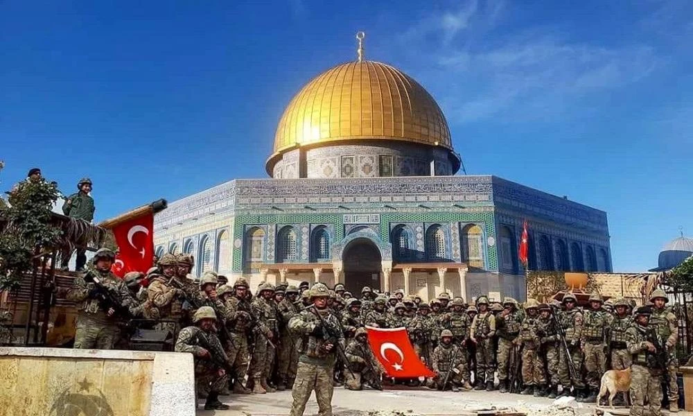 Τον κατακτητή της Ιερουσαλήμ Σαλαντίν ονειρεύονται οι Τούρκοι-Προκλητική φωτογραφία με Τούρκους στρατιώτες μπροστά από το Αλ Ακτσά